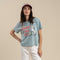 Cowboy Pro Shop Boxy Tee - Sterling Blue