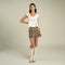 Calamity Pearl Snap Skirt - Light Brown