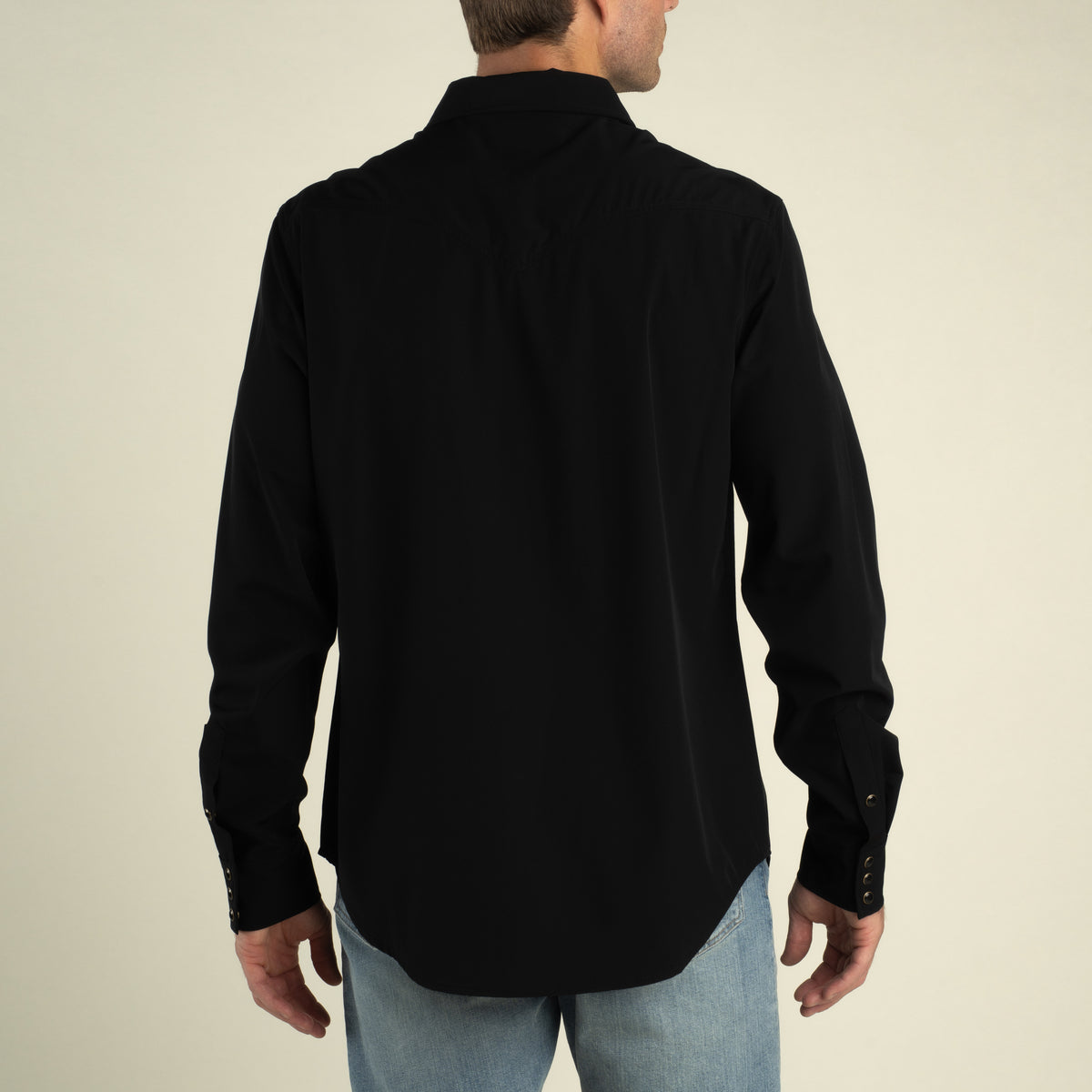 Confluence Tech Long Sleeve Shirt - Black | Wovens | Sendero