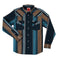 The Wyatt Pearl Snap Long Sleeve Print Shirt - Stagecoach Stripe - Navy