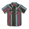 The Wyatt Pearl Snap Short Sleeve Print Shirt - Stagecoach Stripe - Mauve