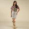 The Raquel Skirt - Tuscon Stripe - Faded Teal