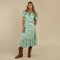 Cheyenne Western Skirt - Mint Floral - Mint Floral