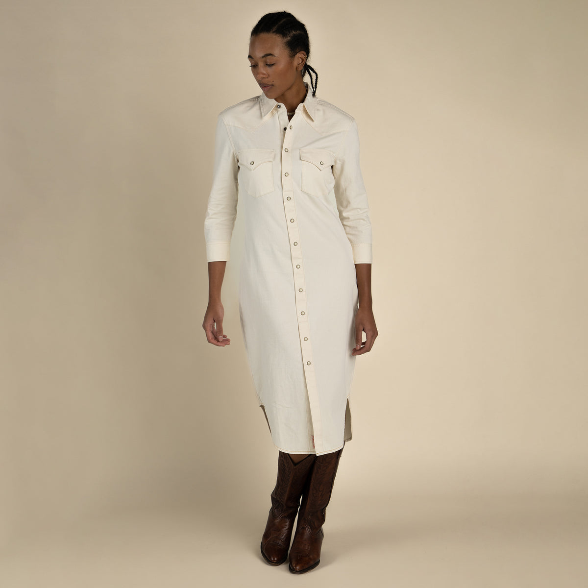 The Annie Pearl Snap Shirtdress – Sendero Provisions Co.