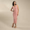 Puebla Knit Dress - Mosaic Dress - Coral