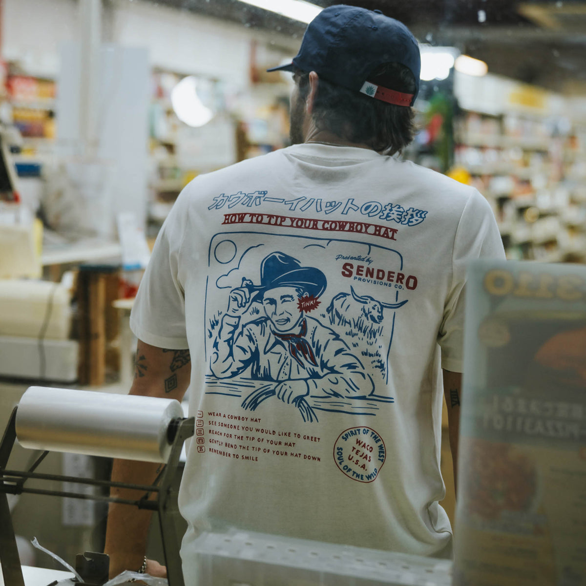 Tip Your Hat T-Shirt - Vintage White – Sendero Provisions Co
