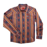 The Wyatt Pearl Snap Long Sleeve Serape Shirt