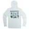 Yucatan Bamboo Hoodie Tech Shirt - Frio Blue Print