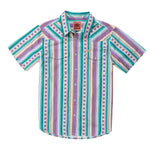 The Wyatt Pearl Snap Short Sleeve Print Shirt