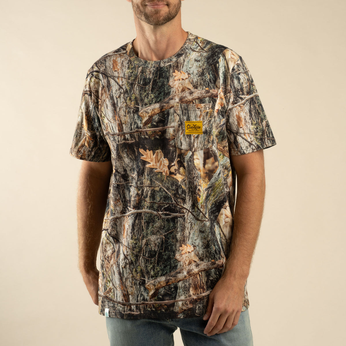 Logo Vintage Pocket Tee - Will Tree Camo | T-Shirts | Sendero