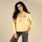 Play a Song Crop Hoodie - Cream
