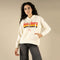 Retro Logo Crop Hoodie - Vintage White