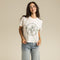 Reach For The Sky Women's Boxy Tee - Vintage White