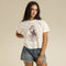No Luck Women's Boxy Tee - Vintage White