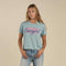 Coastal Cowgirl Boxy Tee - Sterling Blue