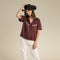 Cheyenne Western Blouse - Zinfandel