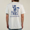 Cowboy Lift Off T-Shirt - Vintage White/Navy