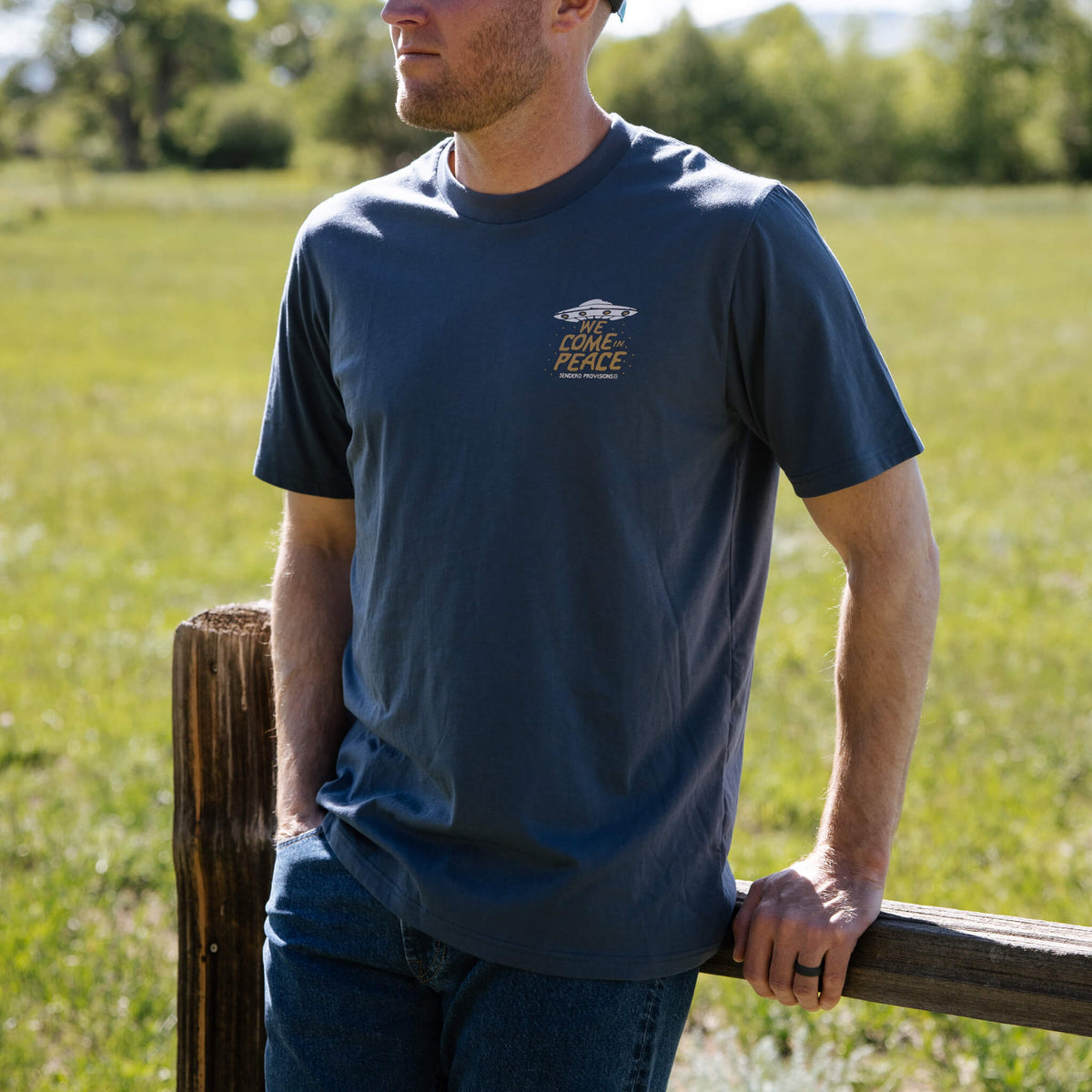 Charros & Aliens T-Shirt - Navy