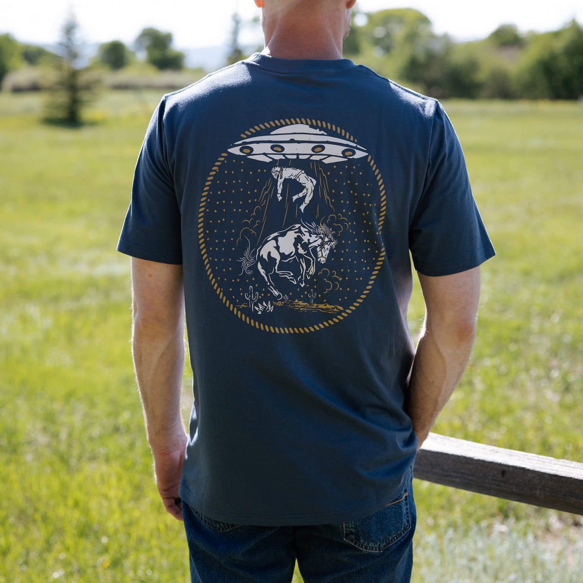 Charros & Aliens T-Shirt - Navy