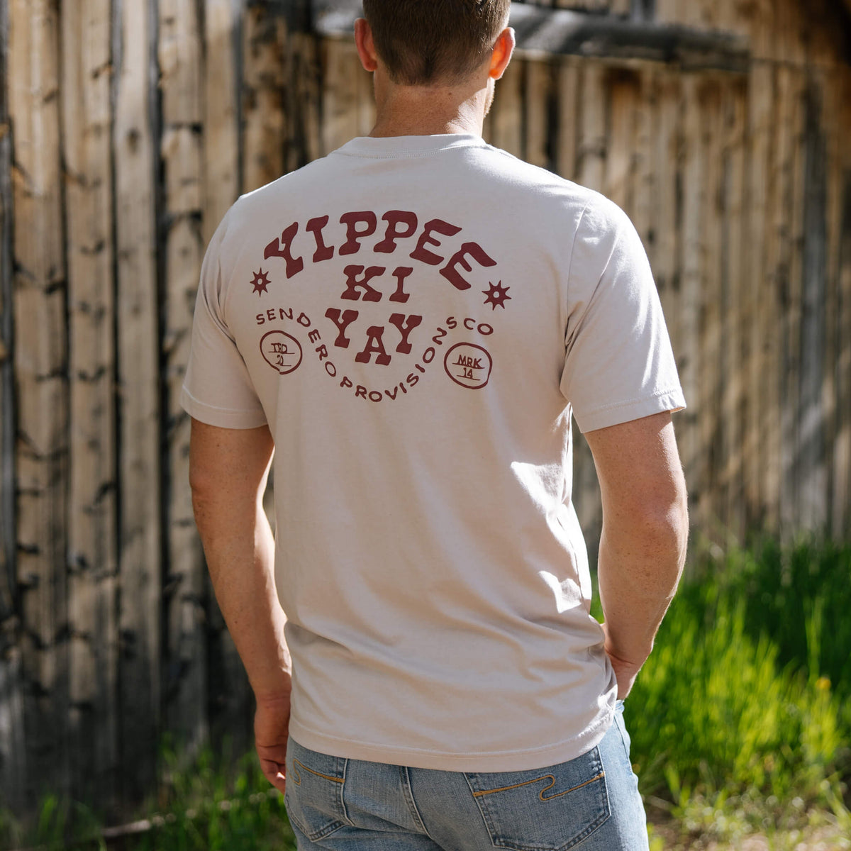 Yippe Ki Yay T-Shirt - Sand