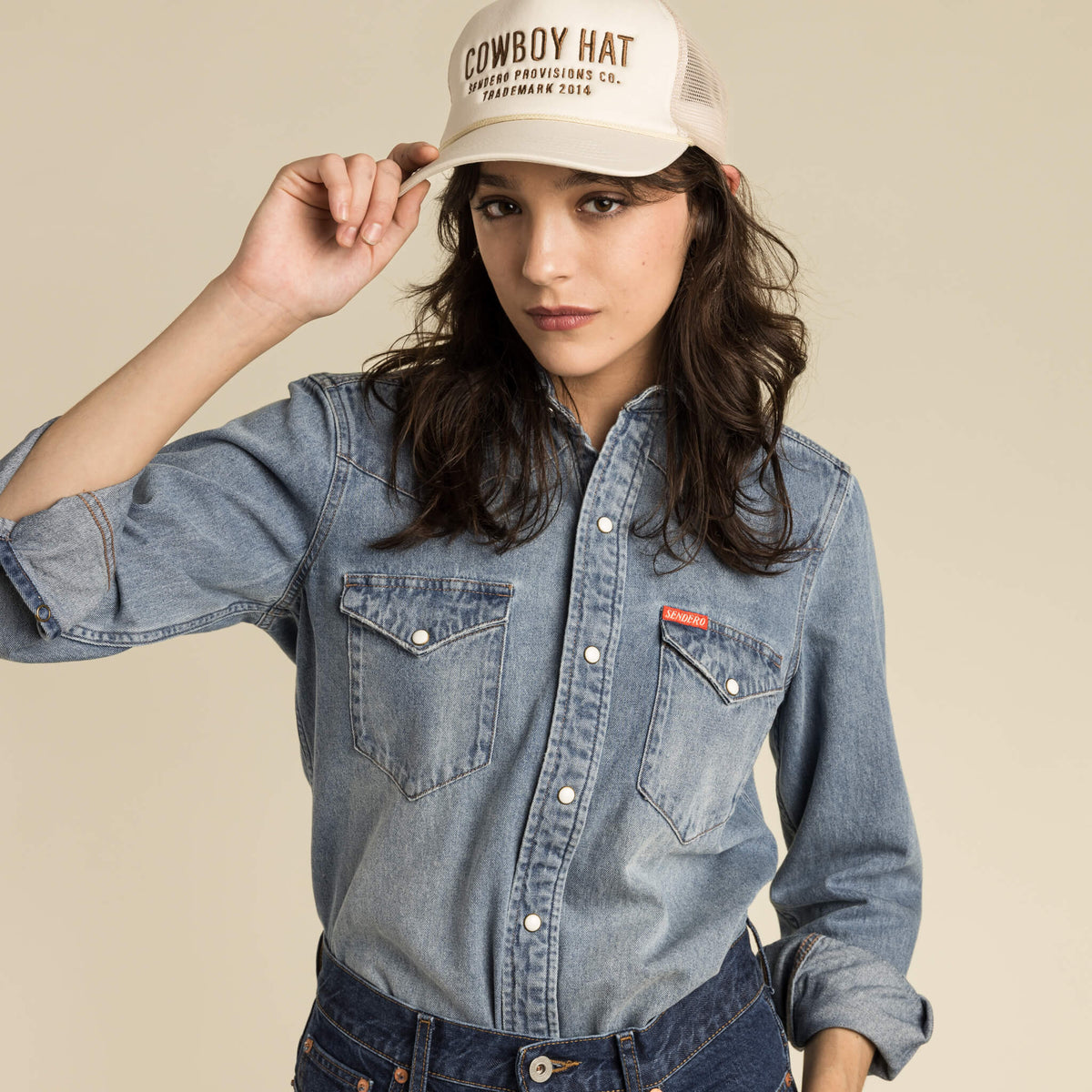 The Wyatt Women's Blouse - Classic Denim