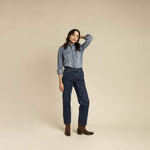 The Women's Wyatt Denim Pearl Snap Shirt