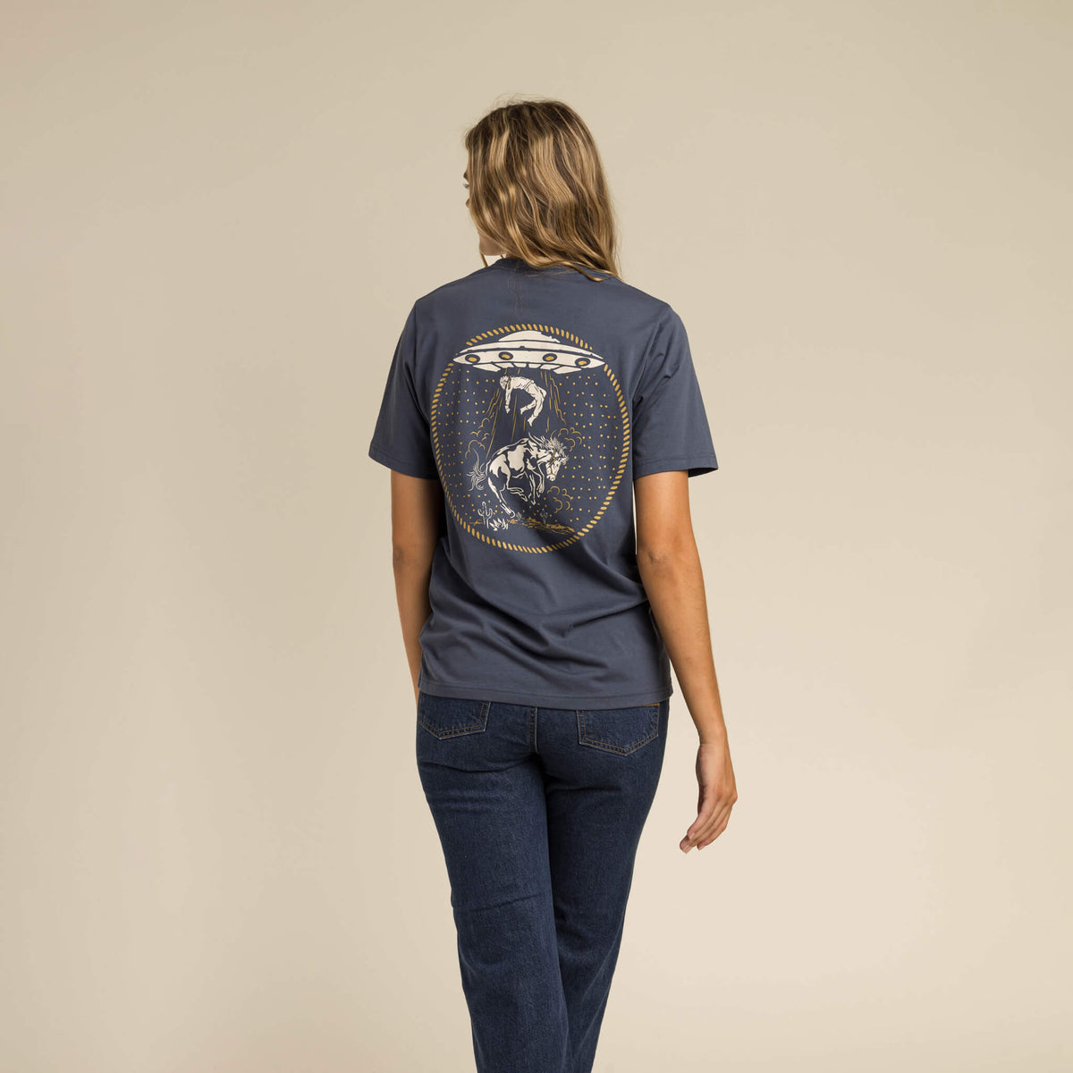 Charros & Aliens T-Shirt - Navy