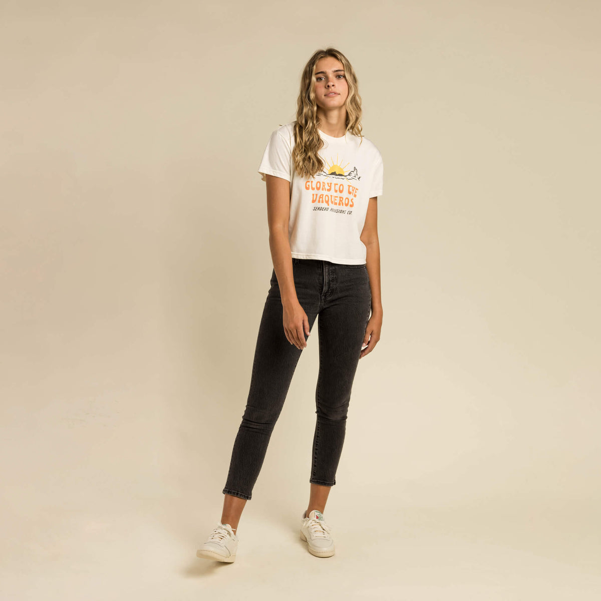 Vaqueros Women's Boxy Tee - White