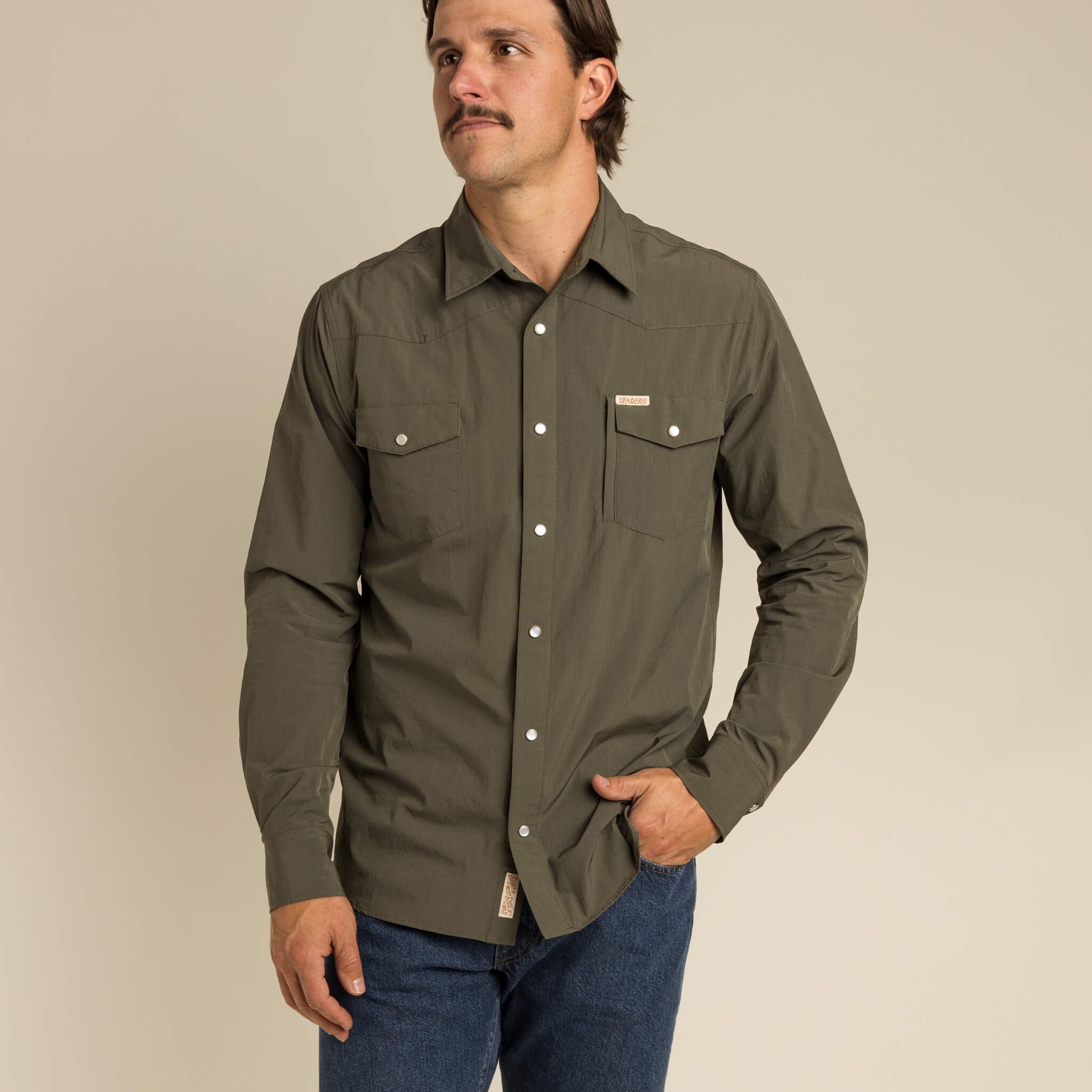 Sendero Provisions Co. Confluence Tech Shirt - Men's Field Camo, S