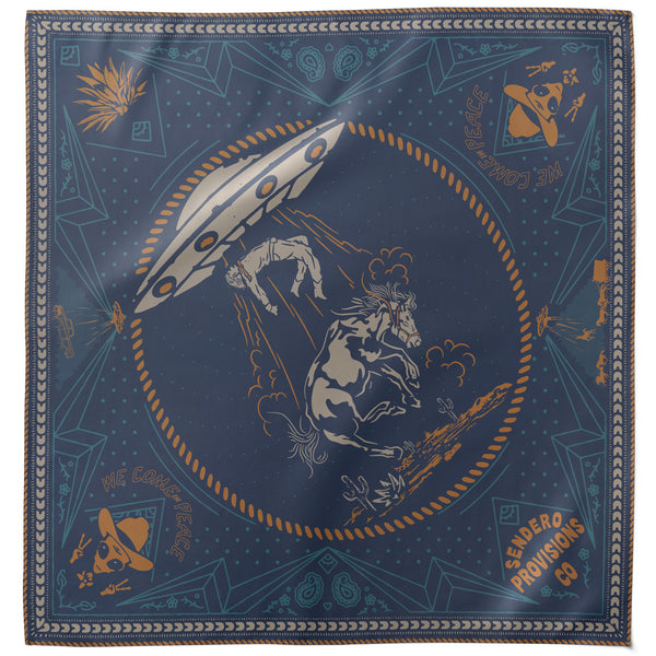 Charros & Aliens Bandana - Navy | Soft Accessories | Sendero