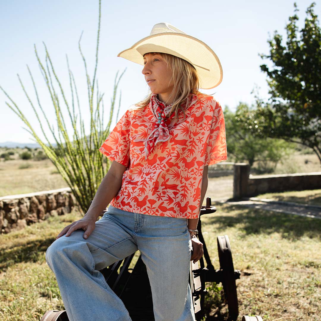 The Verano Top - Otomi - Roja