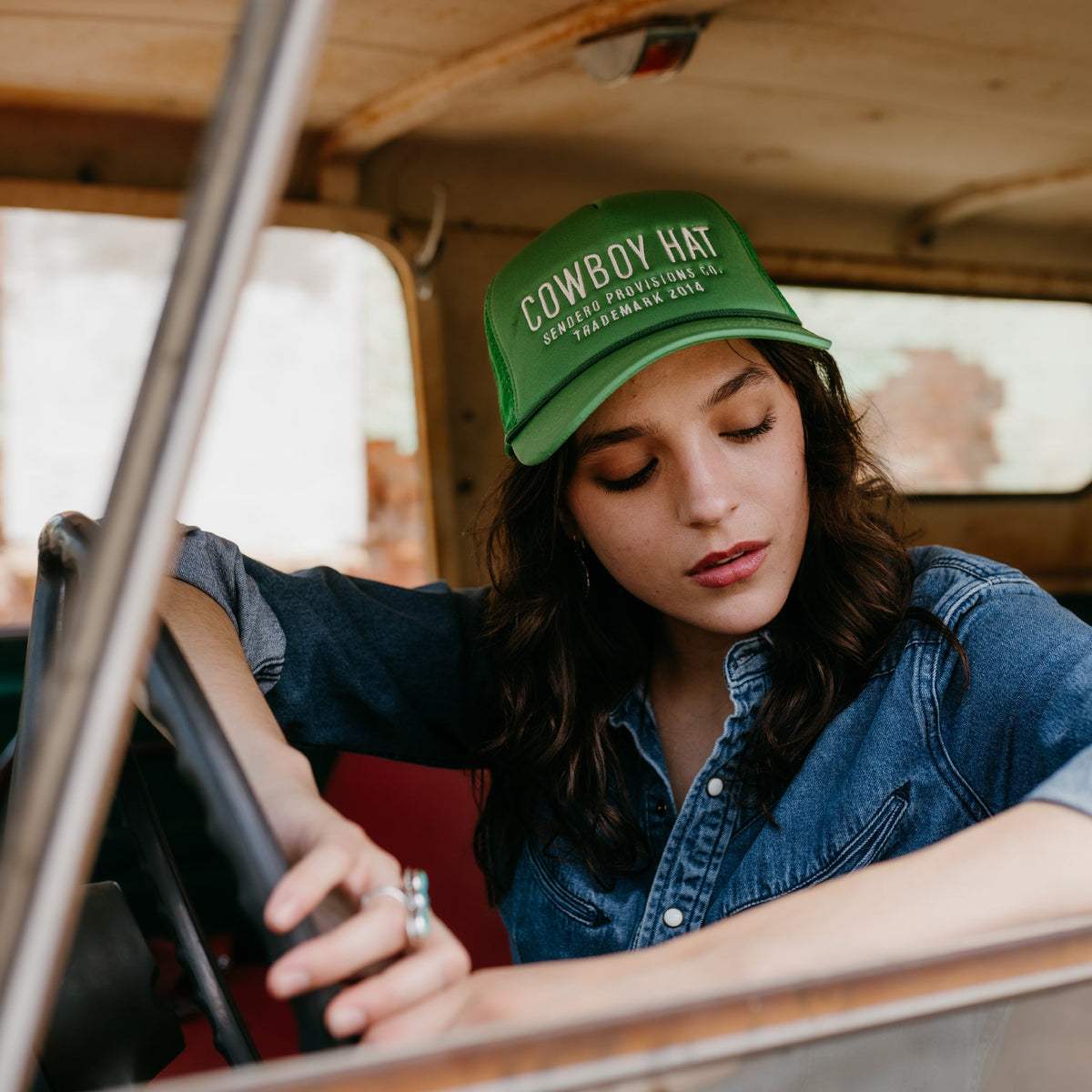 Cowboy Hat - Green
