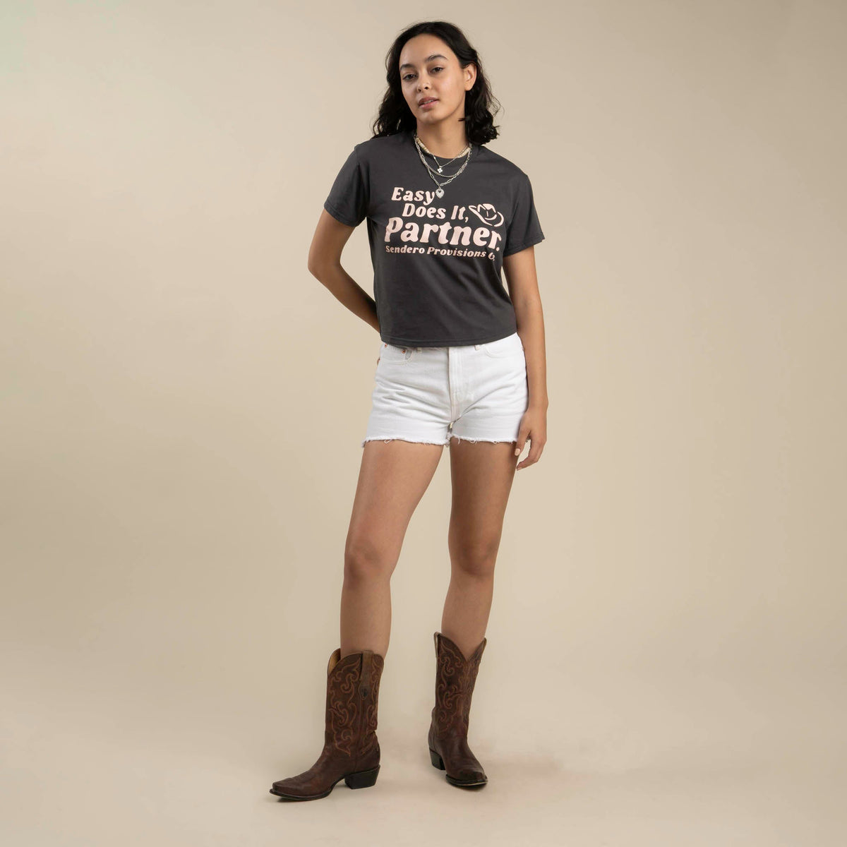 Ysleta High-Rise Women's Shorts - Washed White