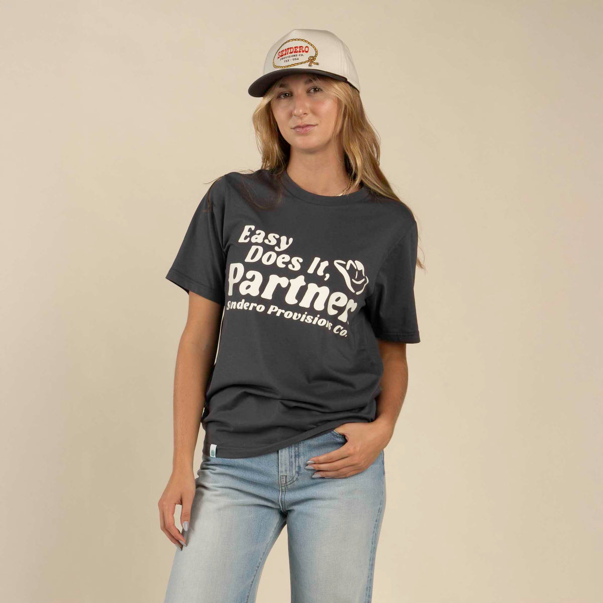 Easy Does It T-Shirt - Vintage Black