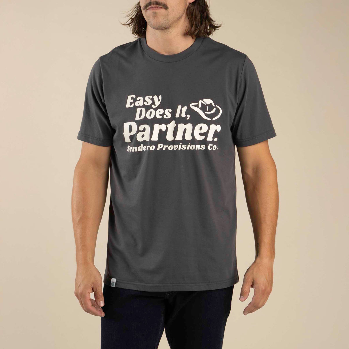 Easy Does It T-Shirt - Vintage Black