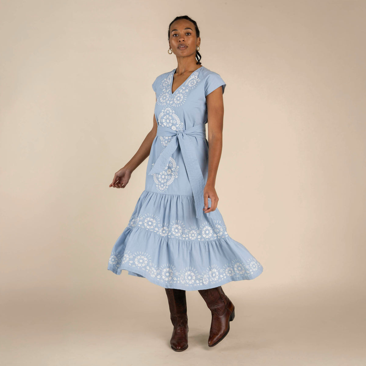 The Emilia Dress - Azure
