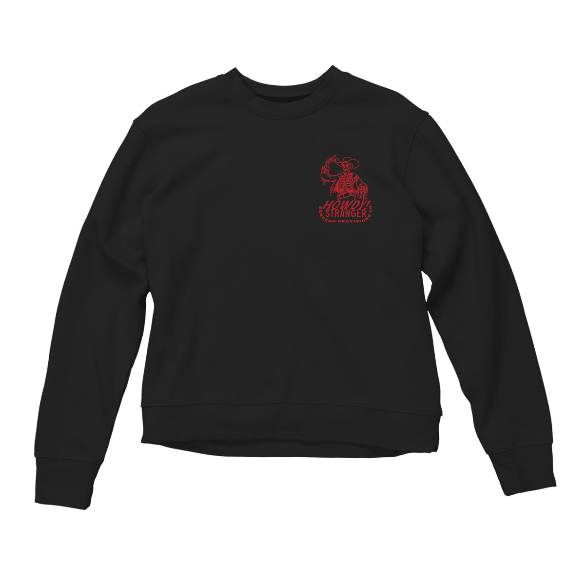 Women's Howdy Stranger Sweatshirt - Black