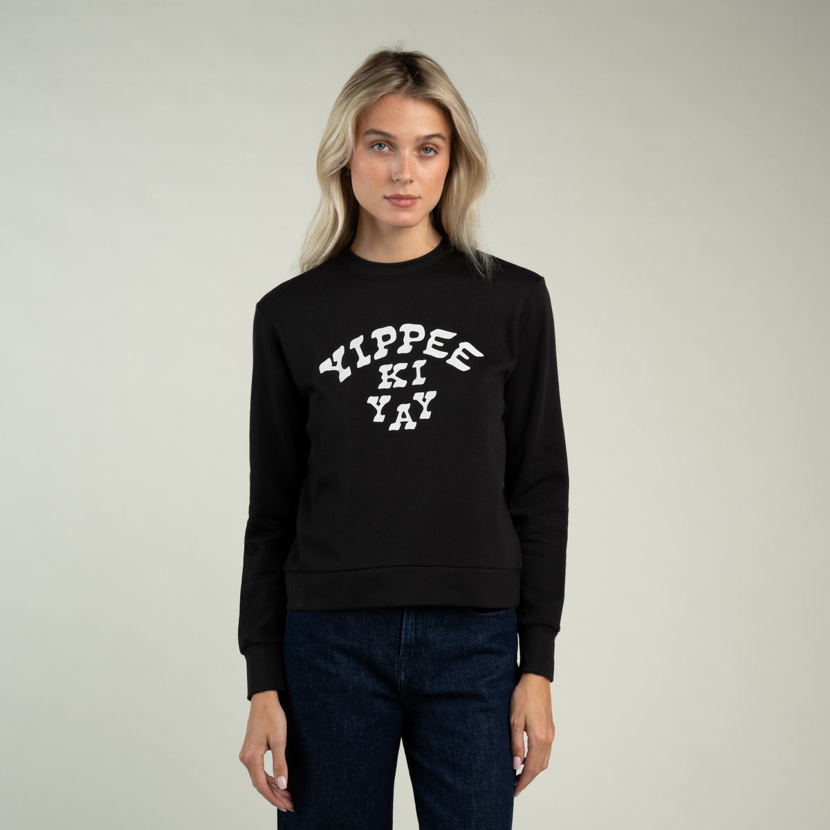 Women's Yippee Ki Yay Sweatshirt - Black