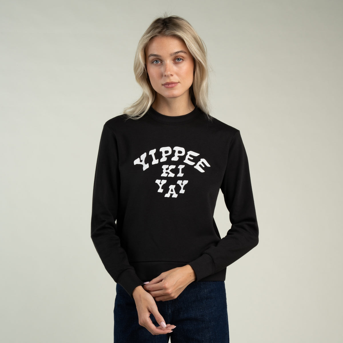 Women's Yippee Ki Yay Sweatshirt - Black