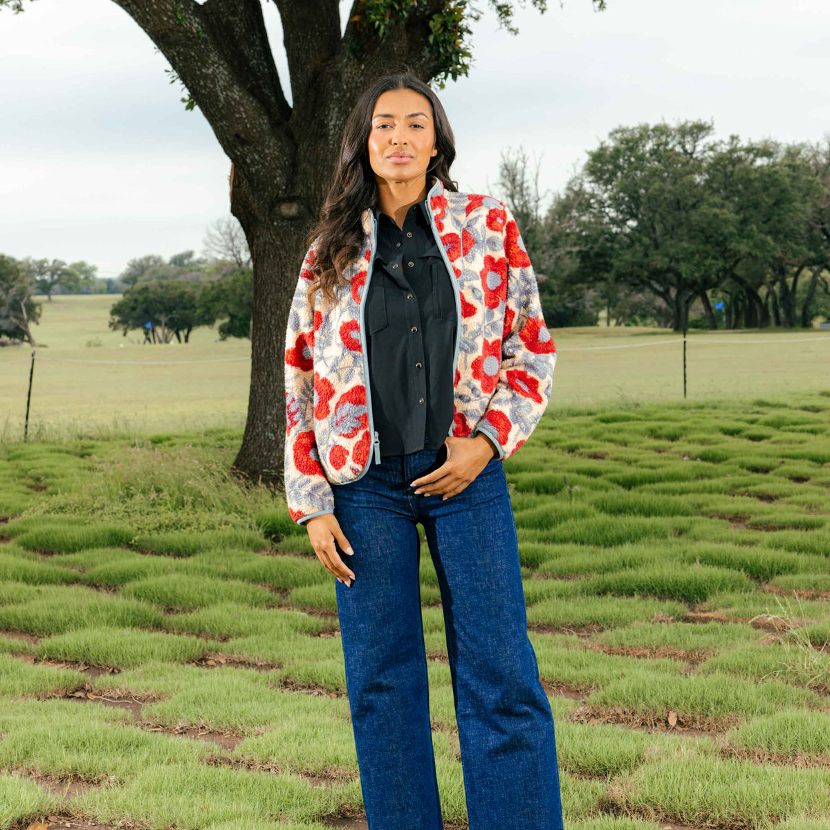 Sedona Fleece - Desert Floral - Rosado