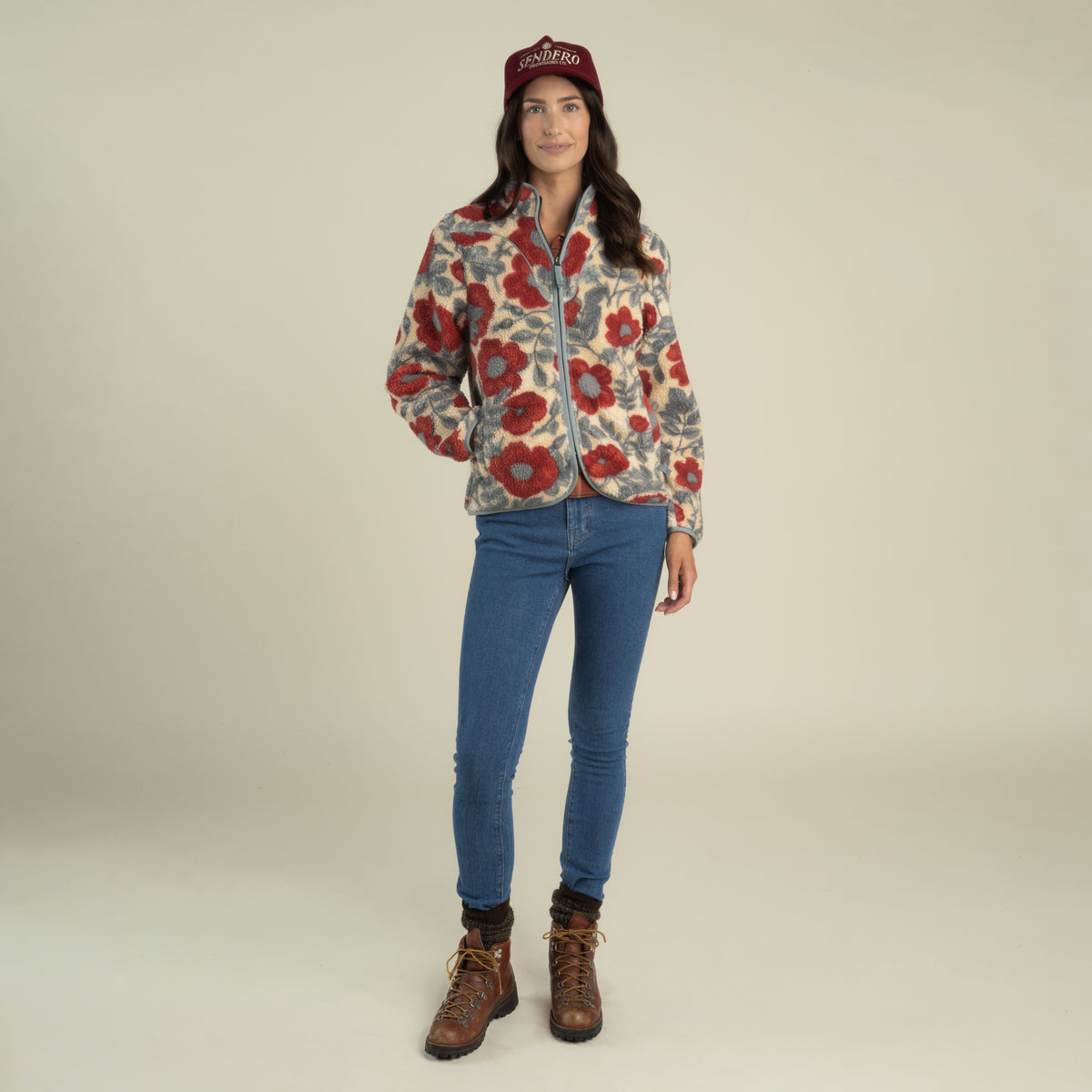 Sedona Fleece - Desert Floral - Rosado