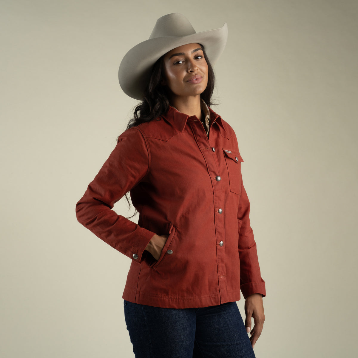 Women's Rancho Waxed Jacket - Nantucket Red