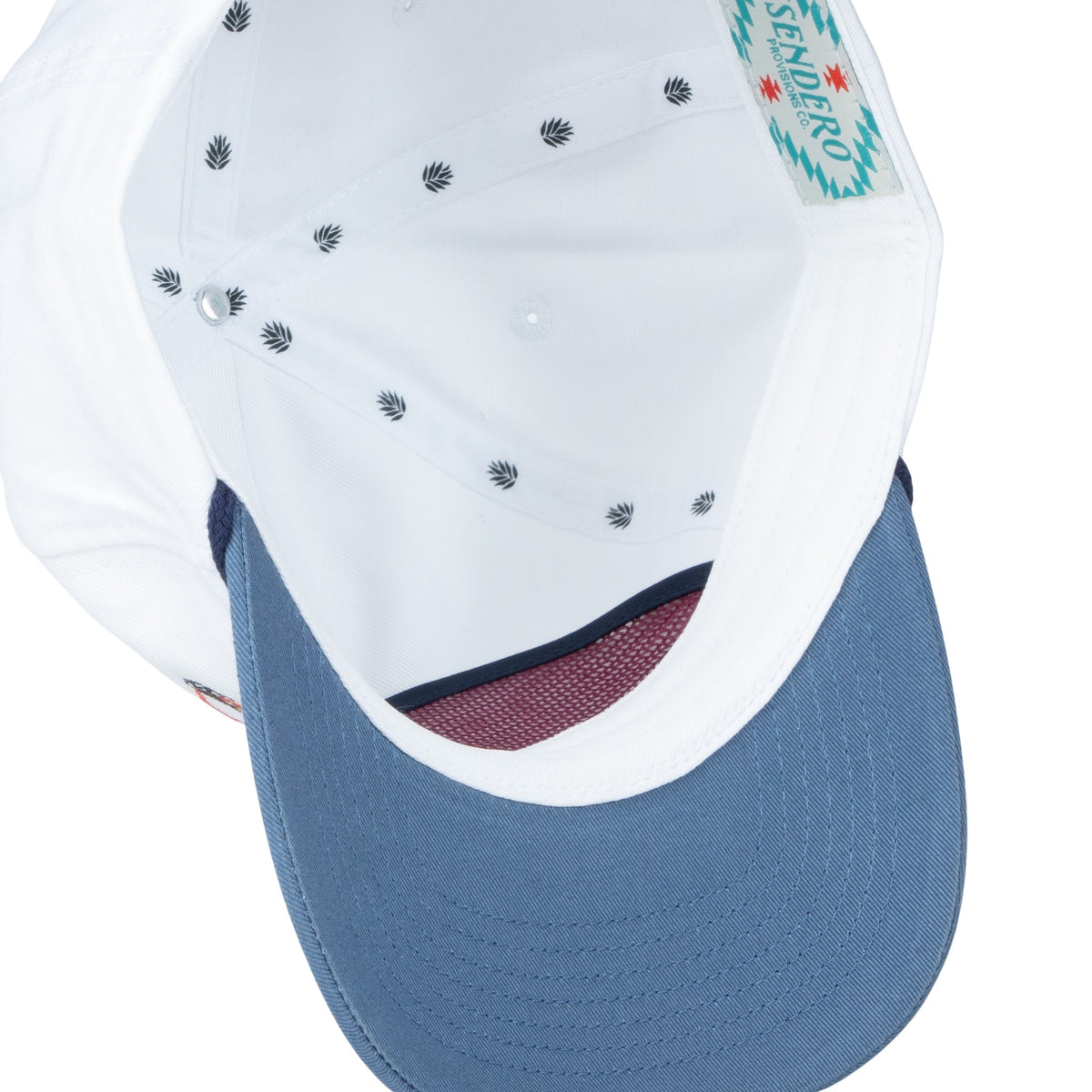 Hand Tied Flies Hat - White/Navy