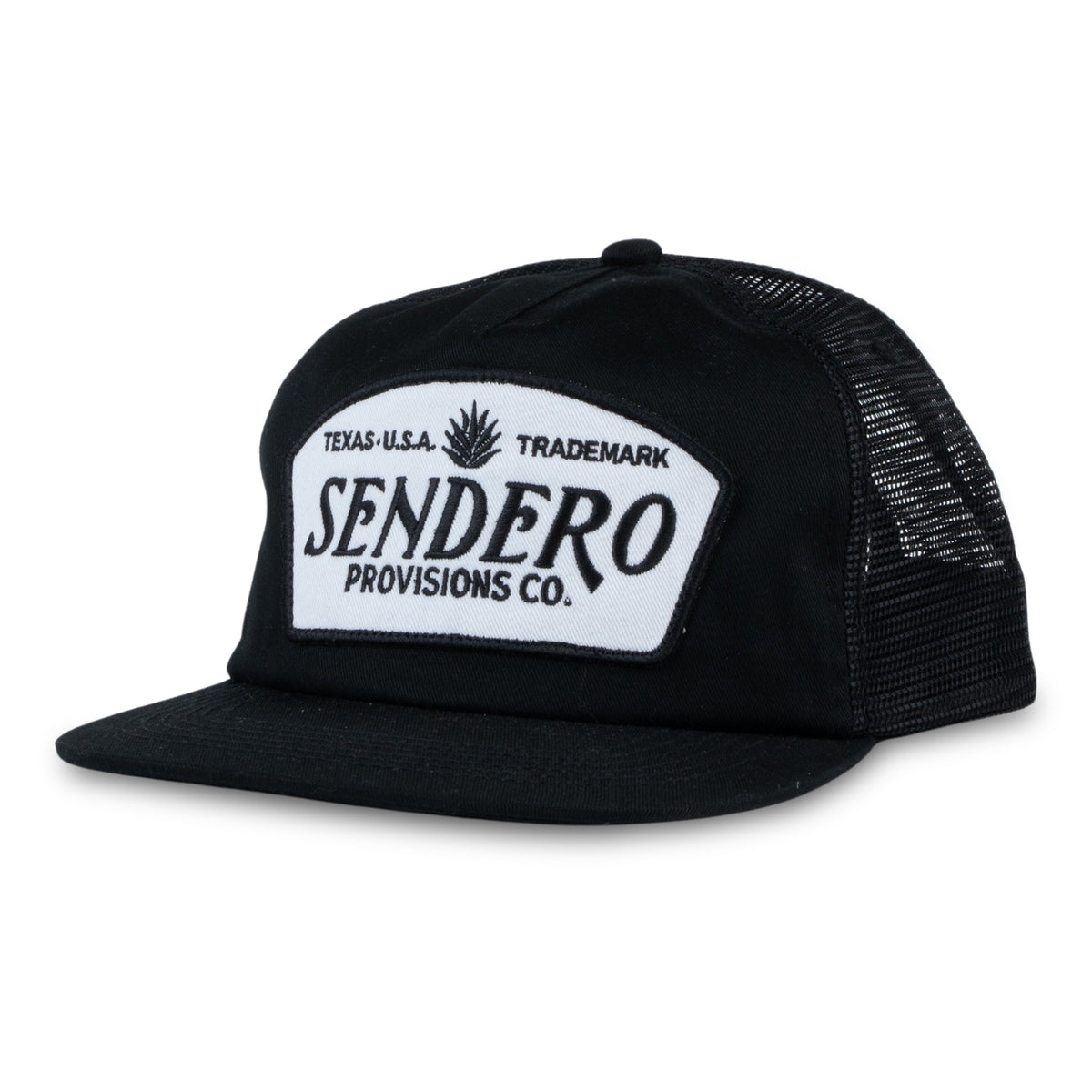 Logo Patch Hat - Black/White