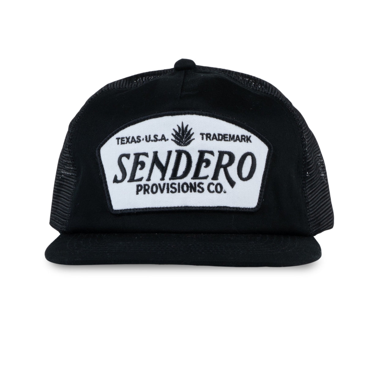 Logo Patch Hat - Black/White