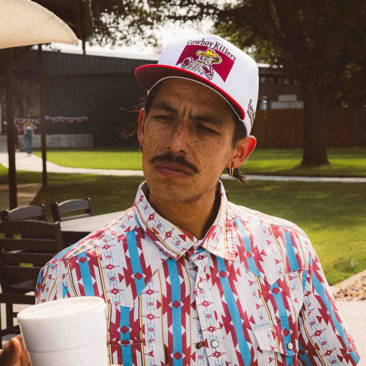Cowboy Killers Hat - Cream/Red
