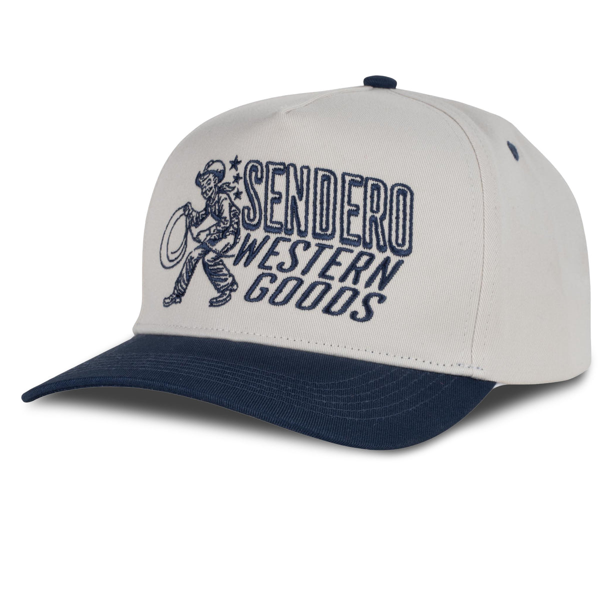 Western Goods Hat - White/Navy