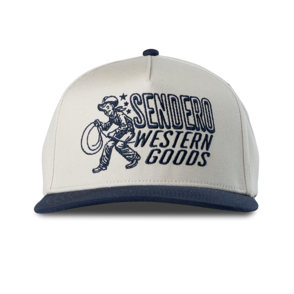 Western Goods Hat - White/Navy