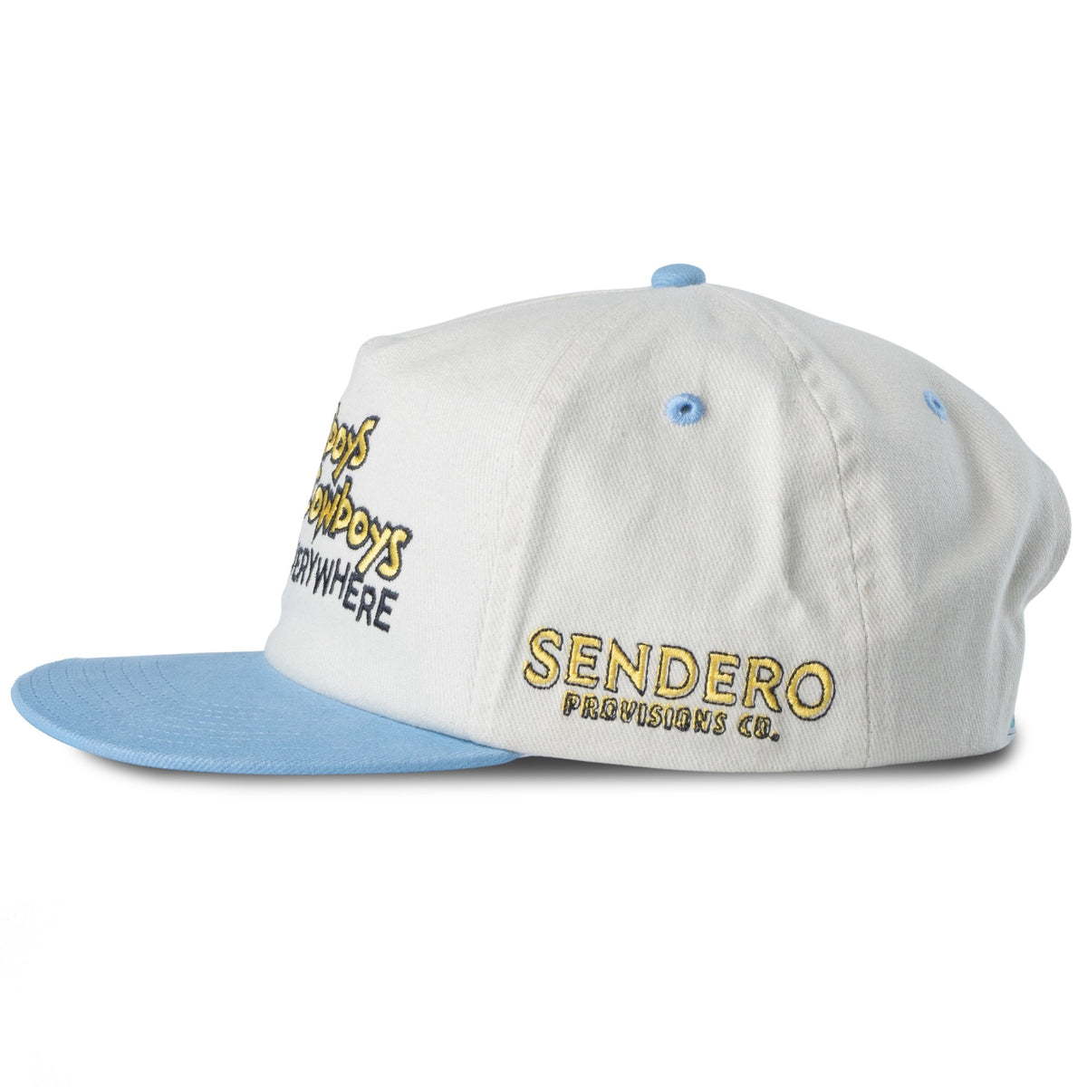 Cowboys Everywhere Hat - White/Light Blue