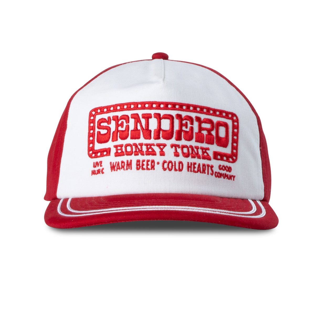 Sendero Honky Tonk Hat - White/Red